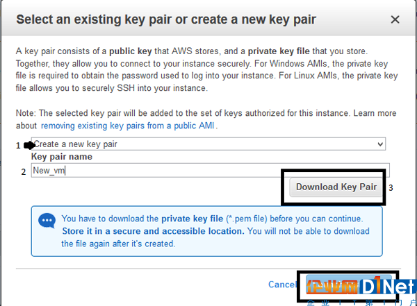 Create Key pair