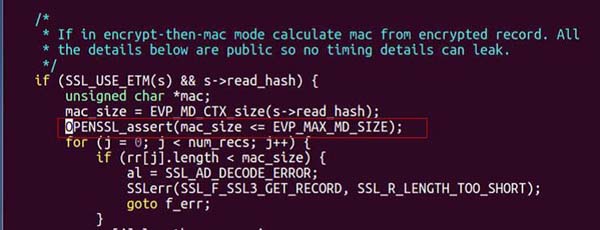 OpenSSL Encrypt-Then-MAC 握手協(xié)商拒絕服務(wù)漏洞