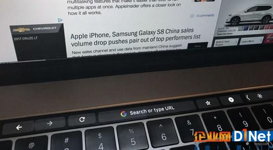 谷歌更新Chrome瀏覽器: 支持Touch Bar