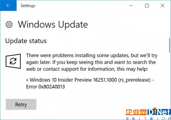 Windows 10新版Build 16251：用戶升級(jí)后遭殃