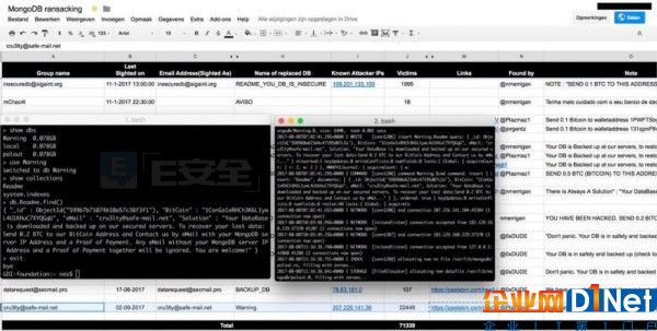 2.6萬臺(tái)MongoDB數(shù)據(jù)庫(kù)被劫持 用戶慘遭調(diào)戲-E安全