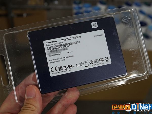 3.8TB 1.8萬元！美光SSD 5100 RPO開賣：罕見eTLC閃存