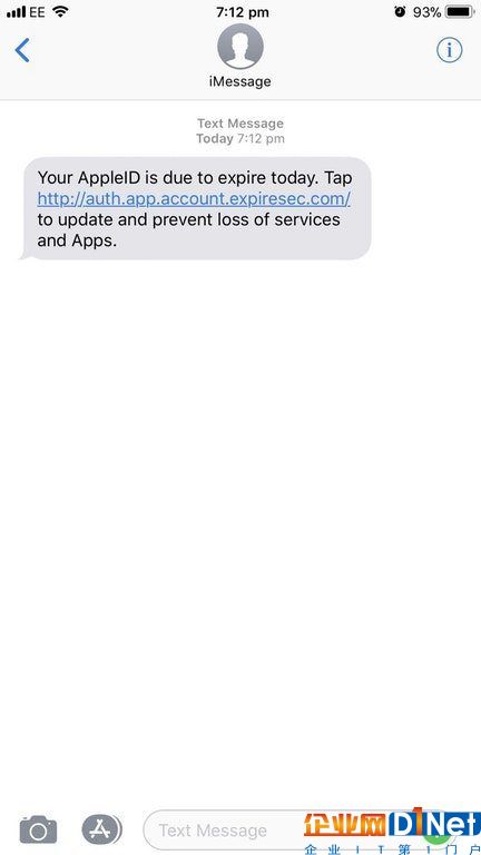 全新iMessage詐騙出現 意圖竊取用戶Apple ID