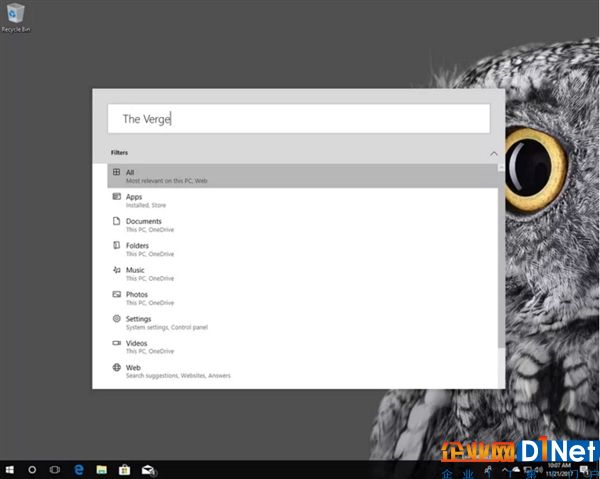Windows 10 RS4新版界面現(xiàn)身：全局搜索大變樣