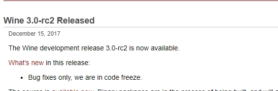 Wine 3.0第二個發布預覽版上線！