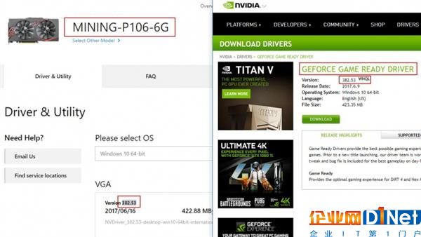 P106礦卡的驅(qū)動實際上由GeForce驅(qū)動修改而來