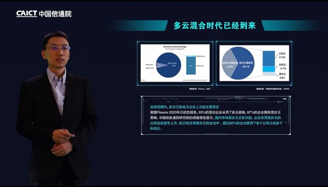 中國信通院云計算與大數據研究所云計算部副主任馬飛發表主題演講