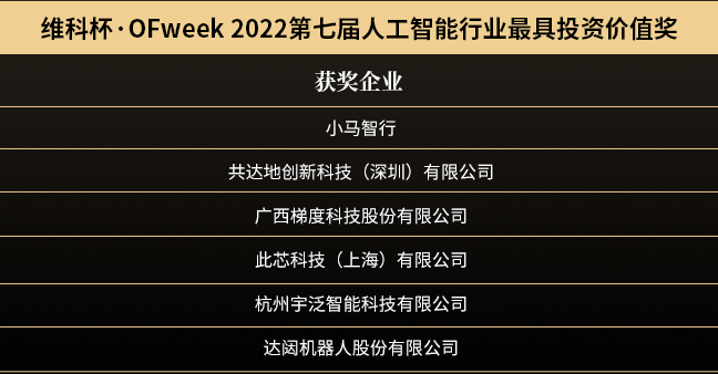 “OFweek 2022（第七屆）人工智能產業大會”暨“維科杯·人工智能行業年度評選頒獎典禮”成功舉辦